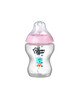 Tommee Tippee Closer to Nature 1x260ml Easi-Vent™ Decorative Feeding Bottle - Girl image number 1
